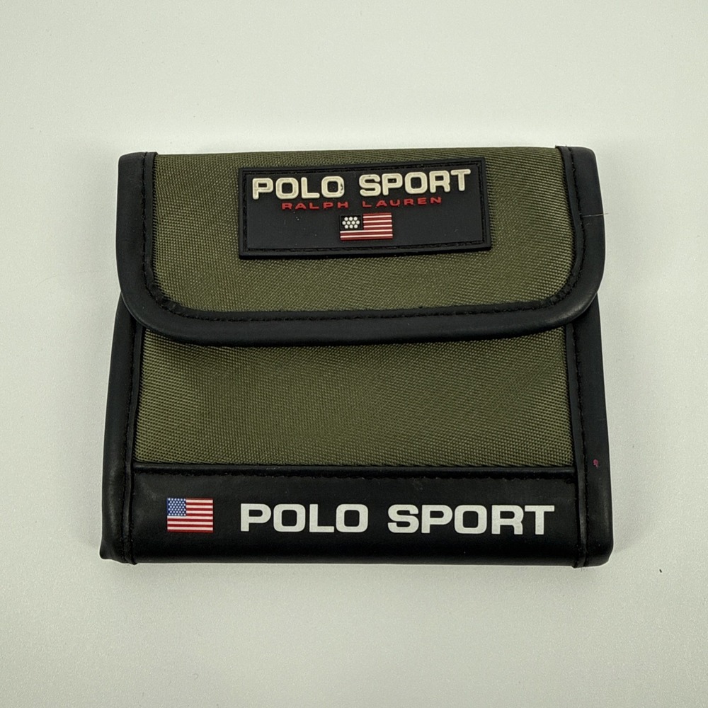 Ralph Lauren Polo Sport Men's Sport Wallet Navy Green